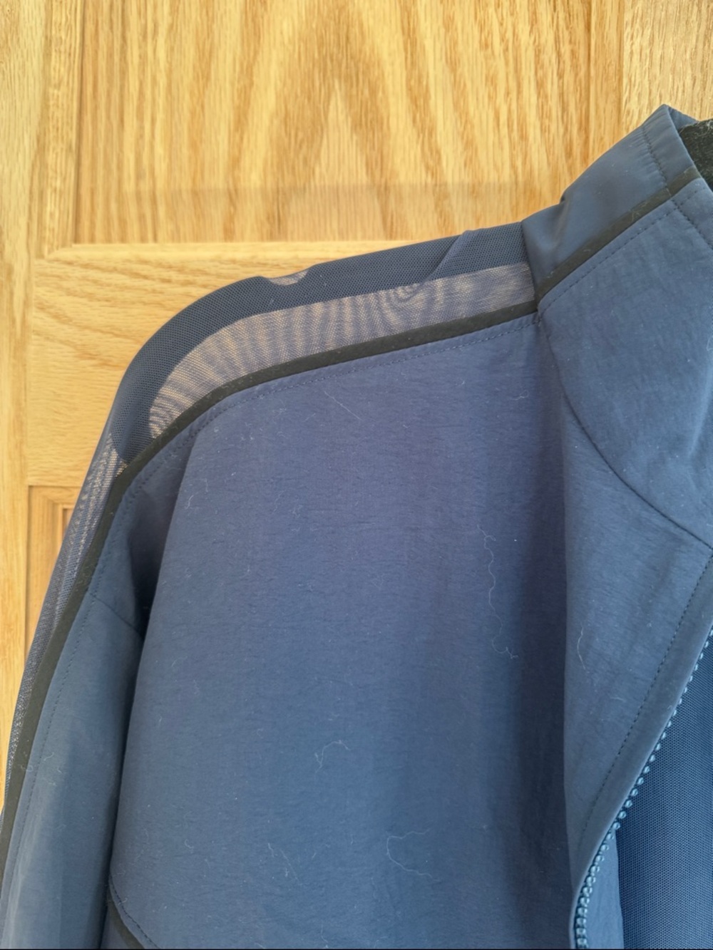 ALO Yoga Navy and Black Origin Full-Zip Track Jacket - Picture 4 of 5